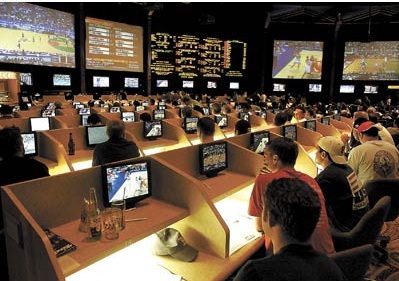 bellagio sports book during busy da