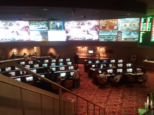 tropicana sports book from the second floor