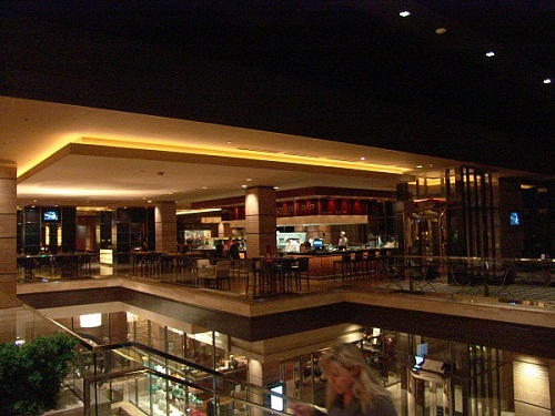 lobby has views of three level