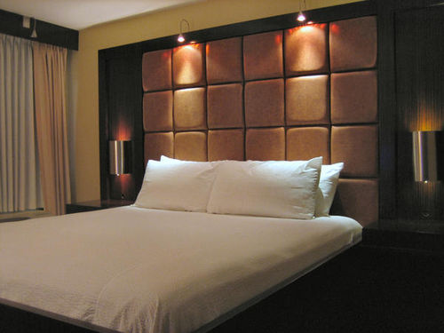 king bed guest room blue moon gay resort modern styl