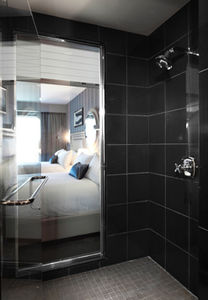 see the room while in the shower