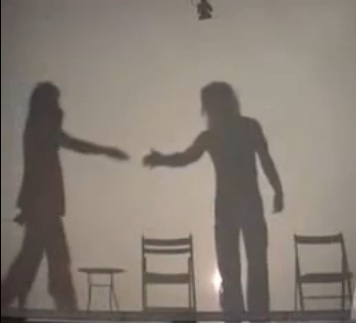 criss angel doing a shadow trick 