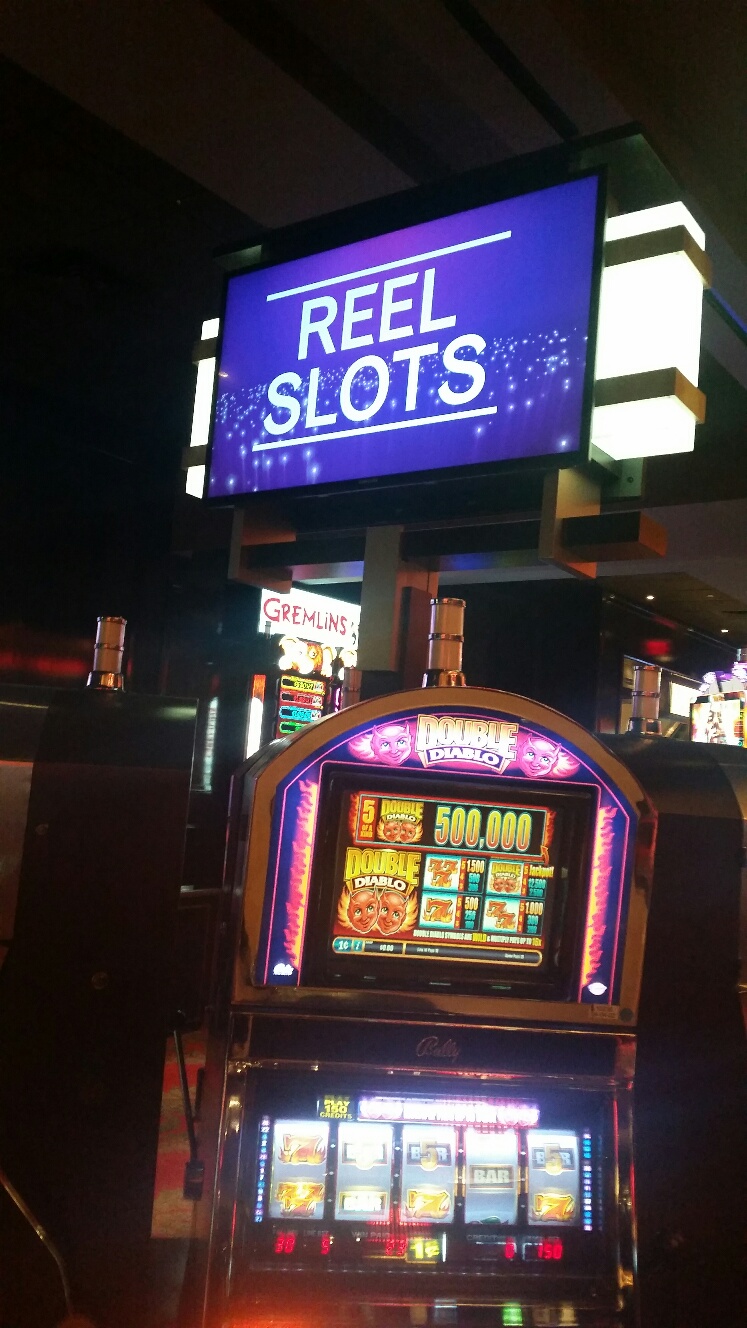 Cromwell has slot machines that have Reel Slots unlike the majority of slots now being digital Video