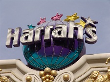 harrahs sign on front of buliding