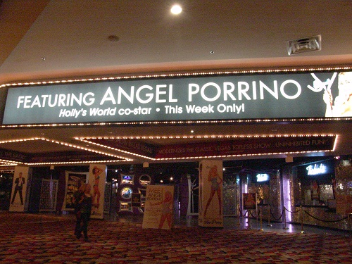 marquee showing angel porrino