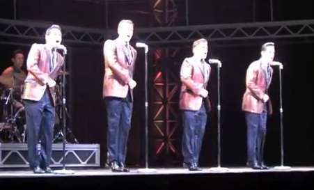 jersey boys in silver jacket 