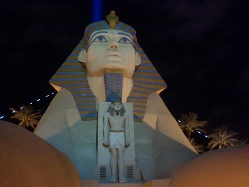 luxor Sphinx at nigh