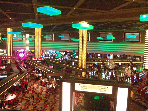 impressive view of the casino floor