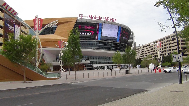 "The Park" and the T Mobile arena are just a short walk across the street