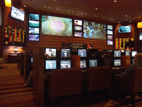 sports book showing multi views of screen and computers
