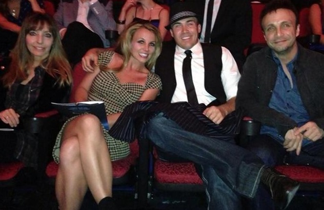 Britnety Spears watches a Premier showing of ONE