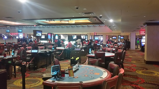 all the usual table games in a spacious area