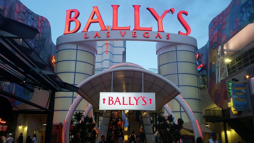 The new entrance to Bally's