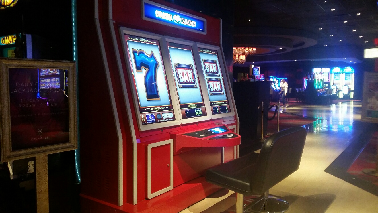This huge Slot machine is a great picture taking spot