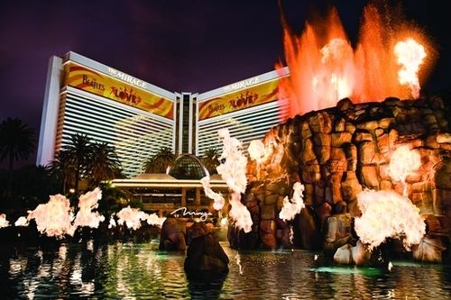 volocanic eruption at the mirage