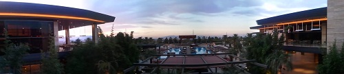 panoramic view of swimming pool