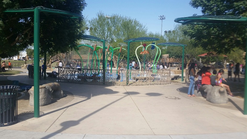 This splash area is a great way to beat the heat and is FREE of charge