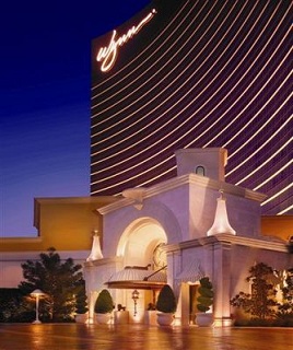 front view of wynn under the lights